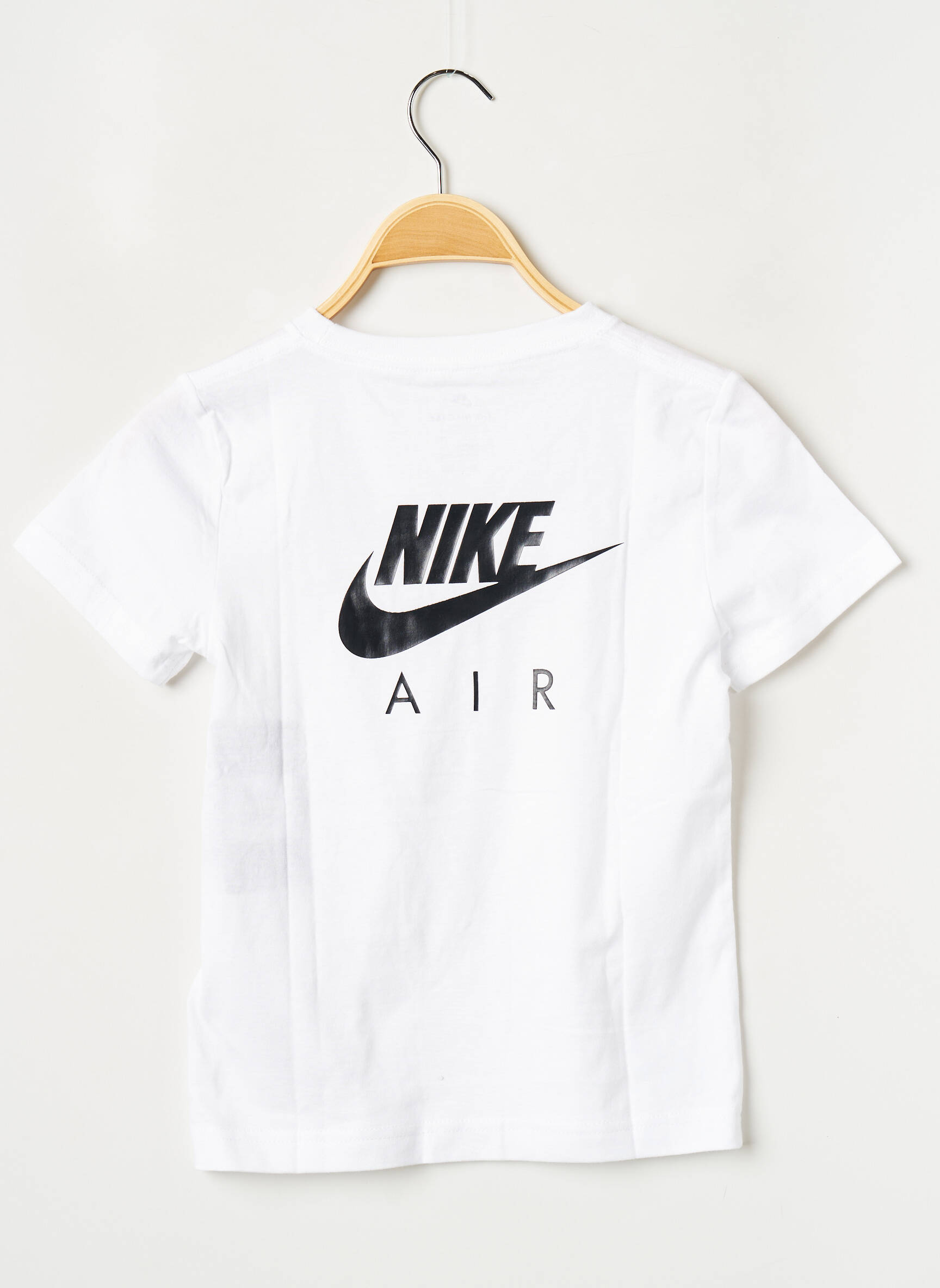 T-marškinys apvalus kaklas baltas NIKE berniukas