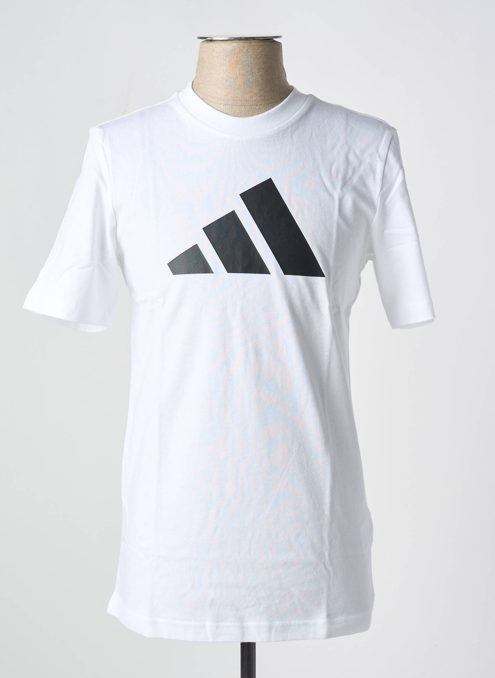 T-marškinys apvalus kaklas baltas ADIDAS vyras