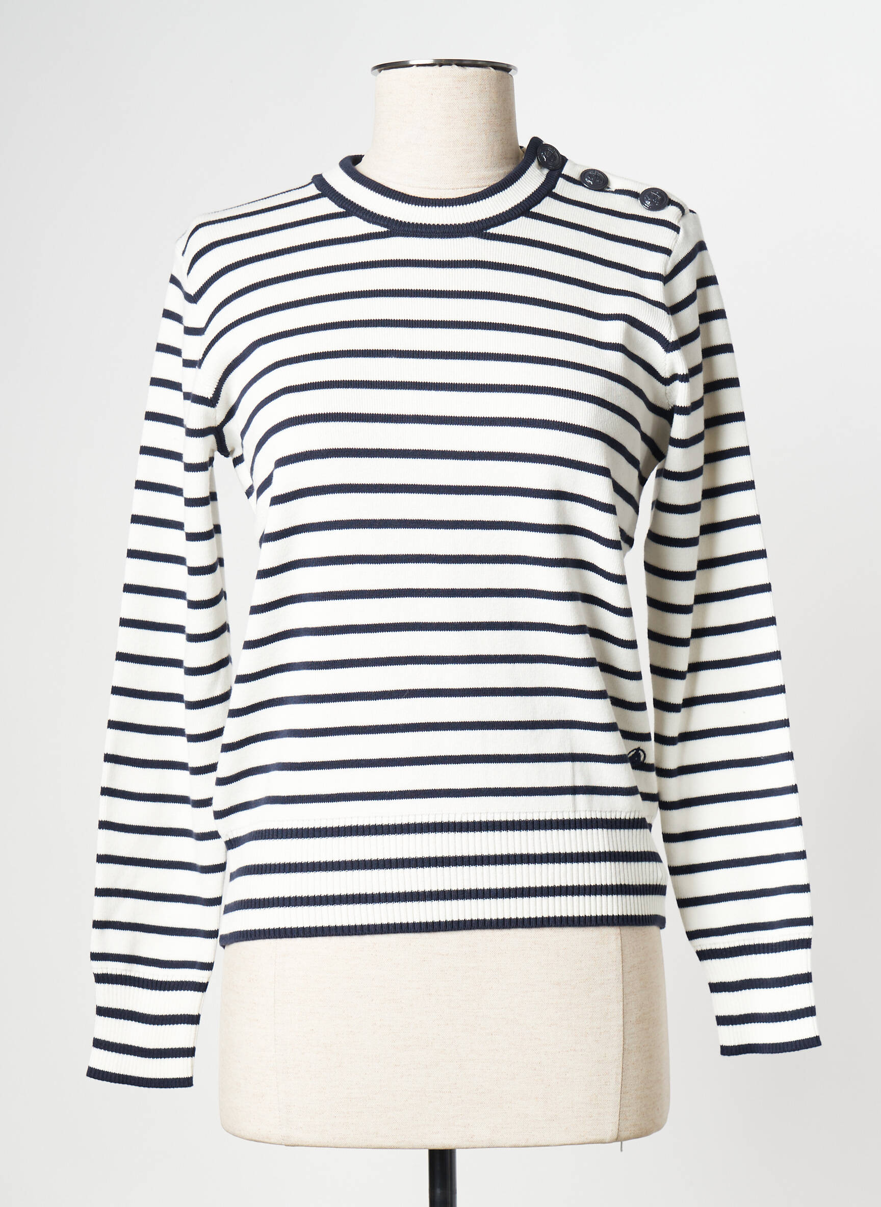 Mikroskopas baltas PETIT BATEAU moteris