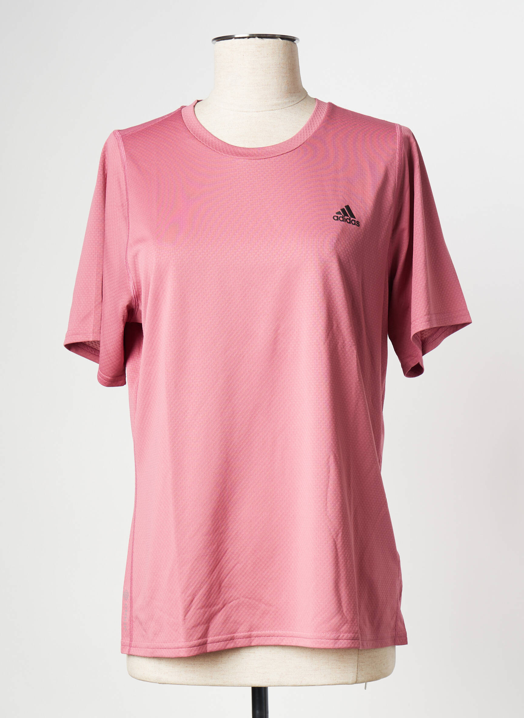 T-marškinys apvalus kaklas rožinė ADIDAS moteris