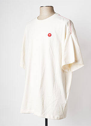 T-marškinys apvalus kaklas baltas KNOWLEDGE COTTON APPAREL vyras