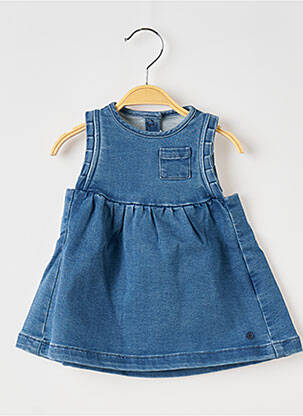 Pusilgių suknelė apvalus kaklas mėlyna PETIT BATEAU mergina