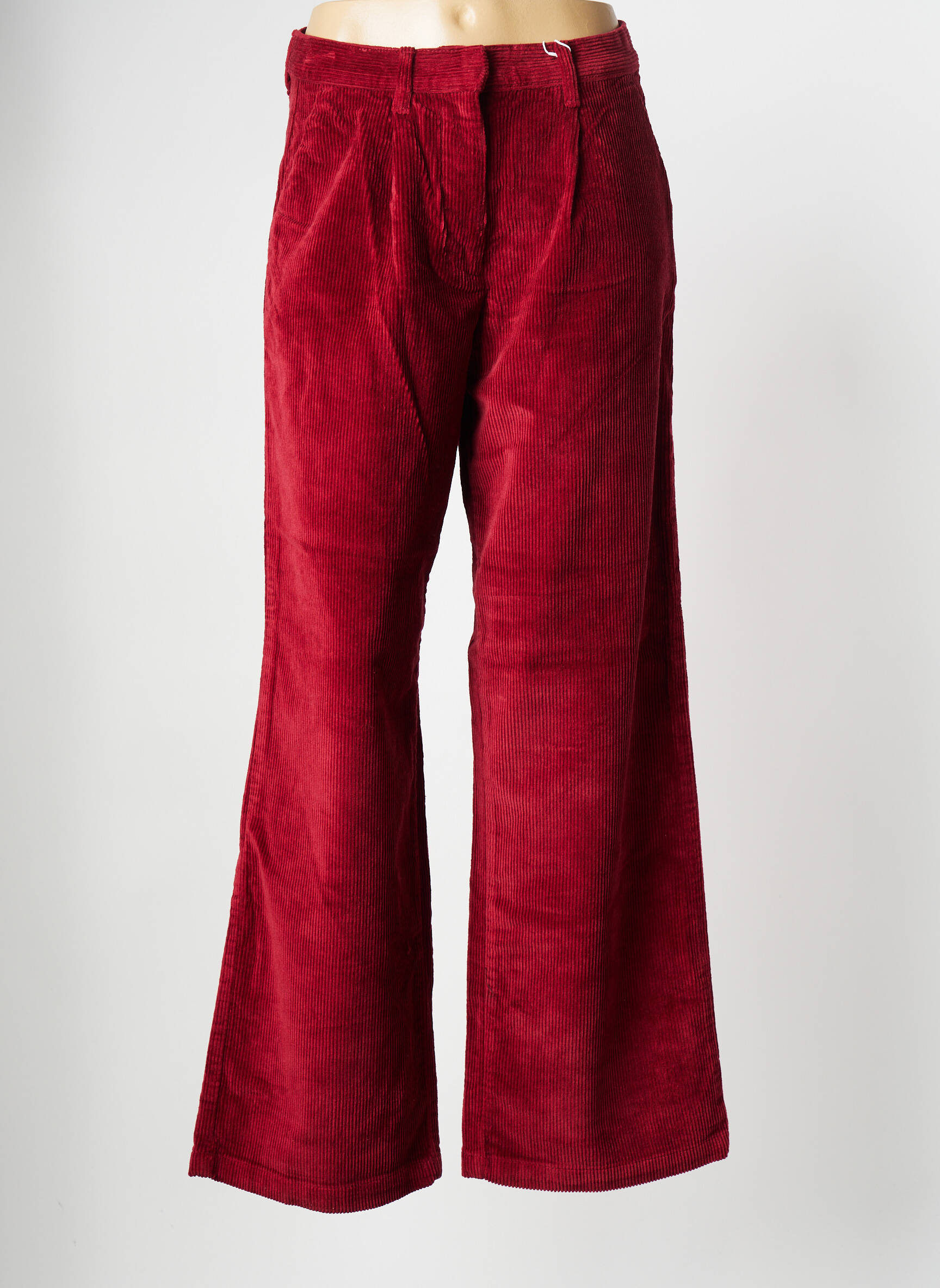 Platus kelnes raudona KNOWLEDGE COTTON APPAREL moteris