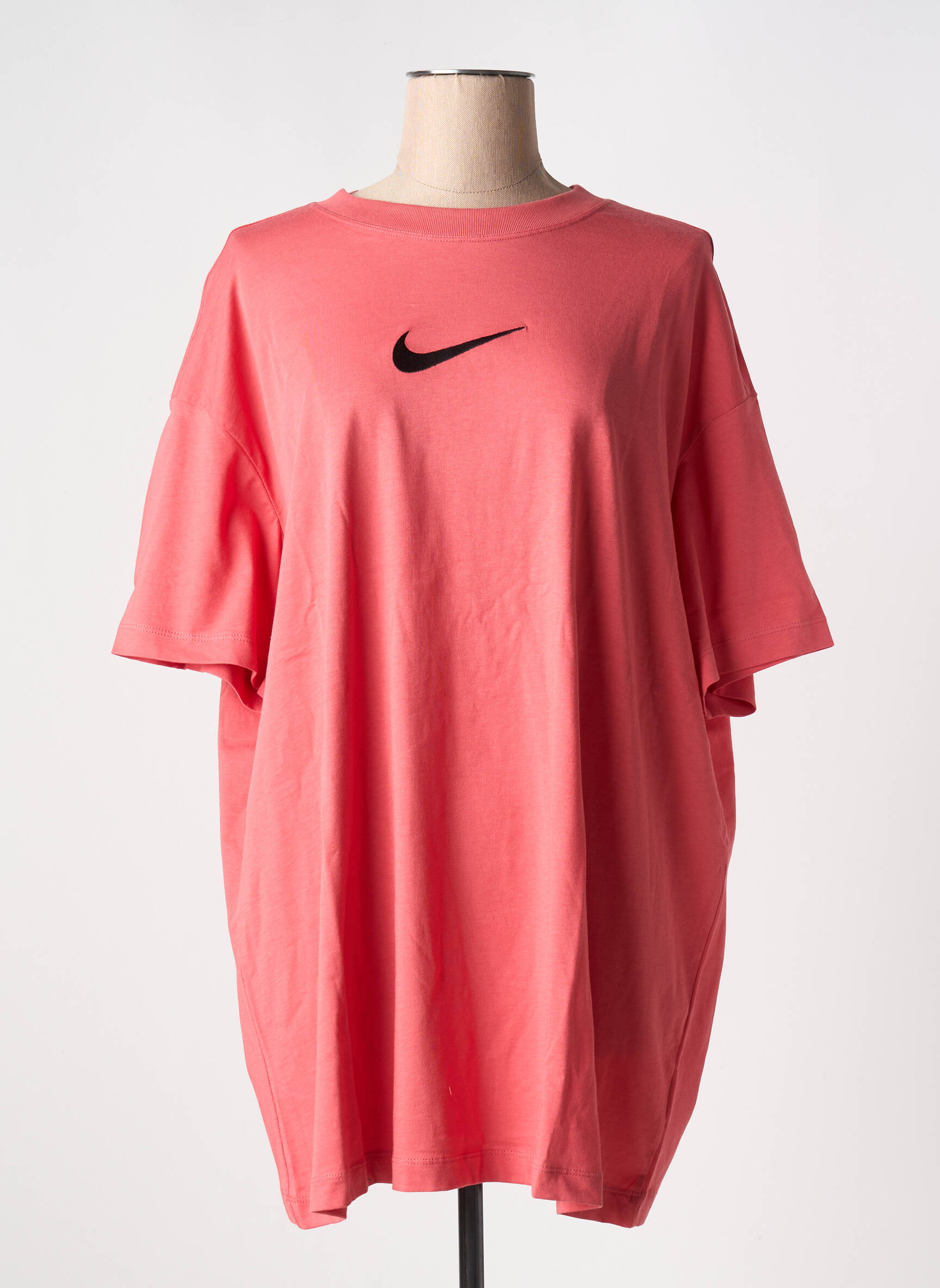 T-marškinys apvalus kaklas rožinė NIKE moteris