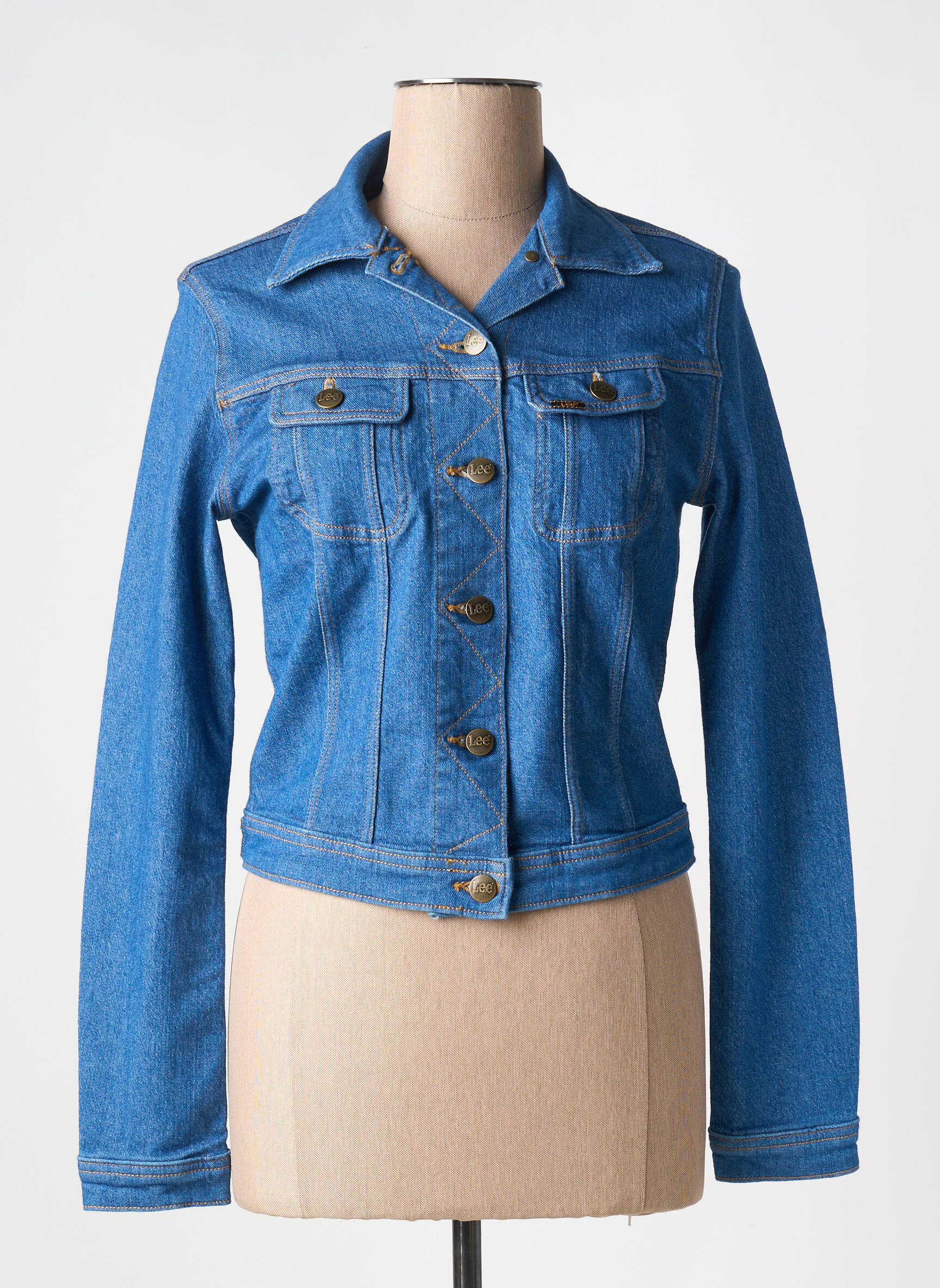 Džinsinė striukė mėlyna LEE moteris