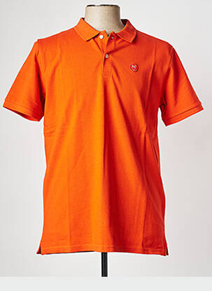 Polo oranžinė KNOWLEDGE COTTON APPAREL vyras