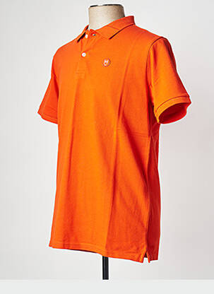 Polo oranžinė KNOWLEDGE COTTON APPAREL vyras