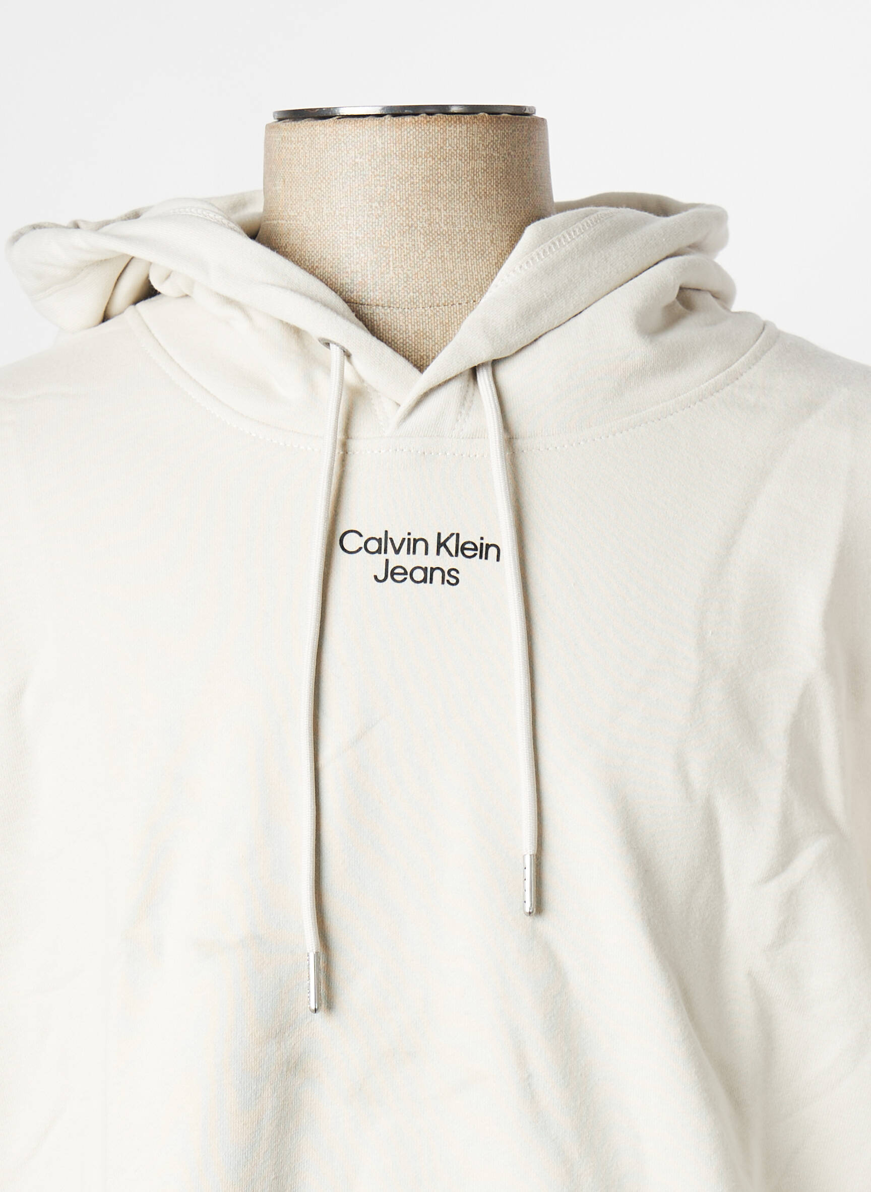 Kapišonas apvalus kaklas baltas CALVIN KLEIN vyras