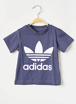 T-marškinys apvalus kaklas mėlyna ADIDAS vaikas