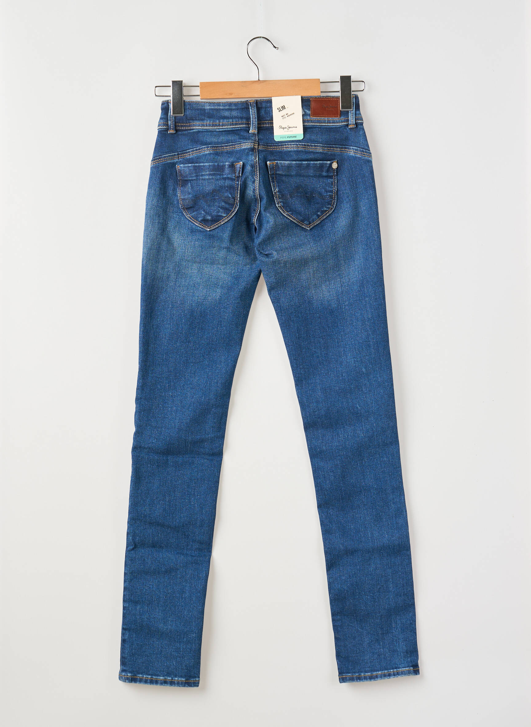 Tiesios kirpimo džinsai mėlyna PEPE JEANS moteris
