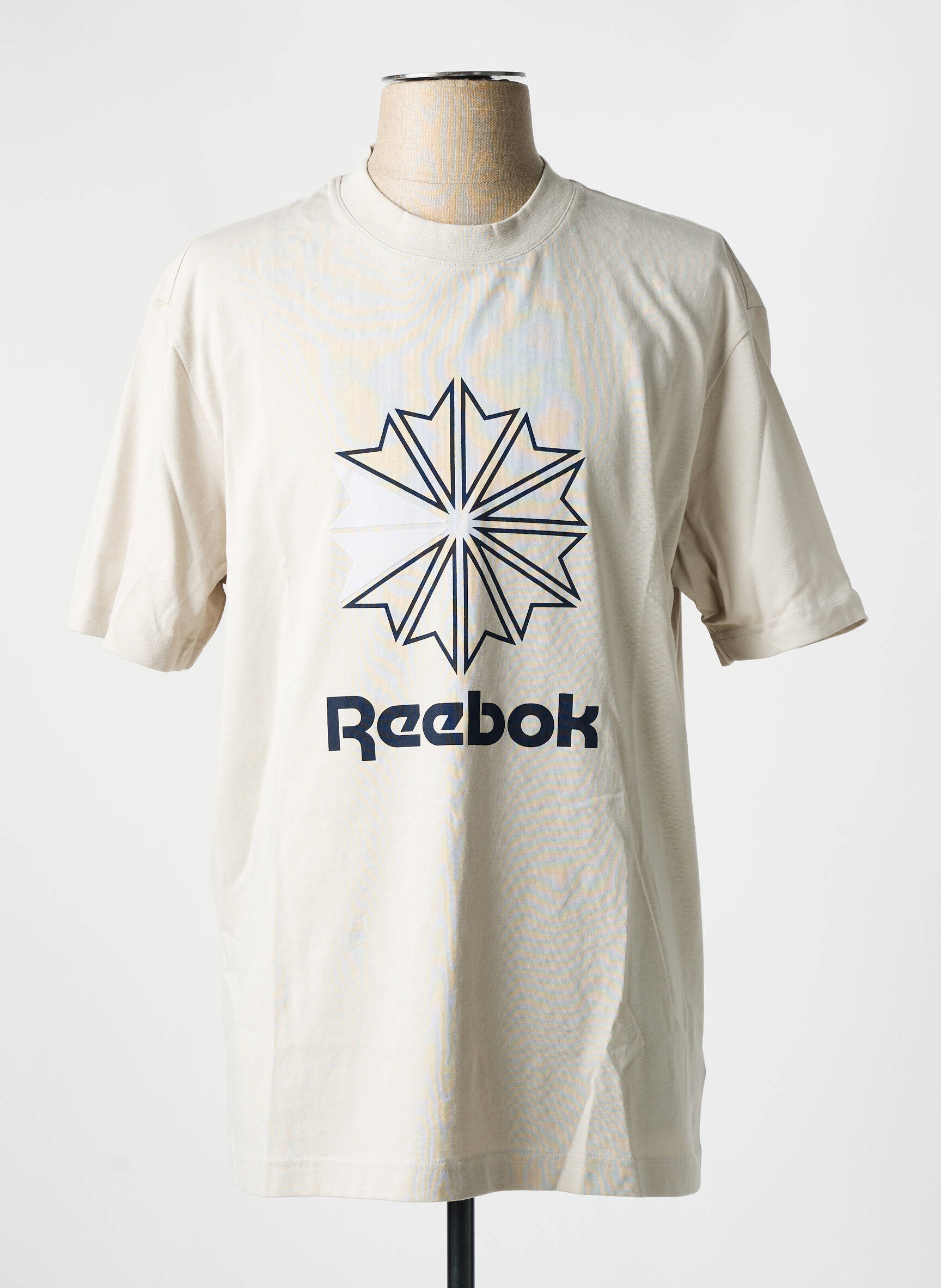 T-marškinys apvalus kaklas baltas REEBOK vyras