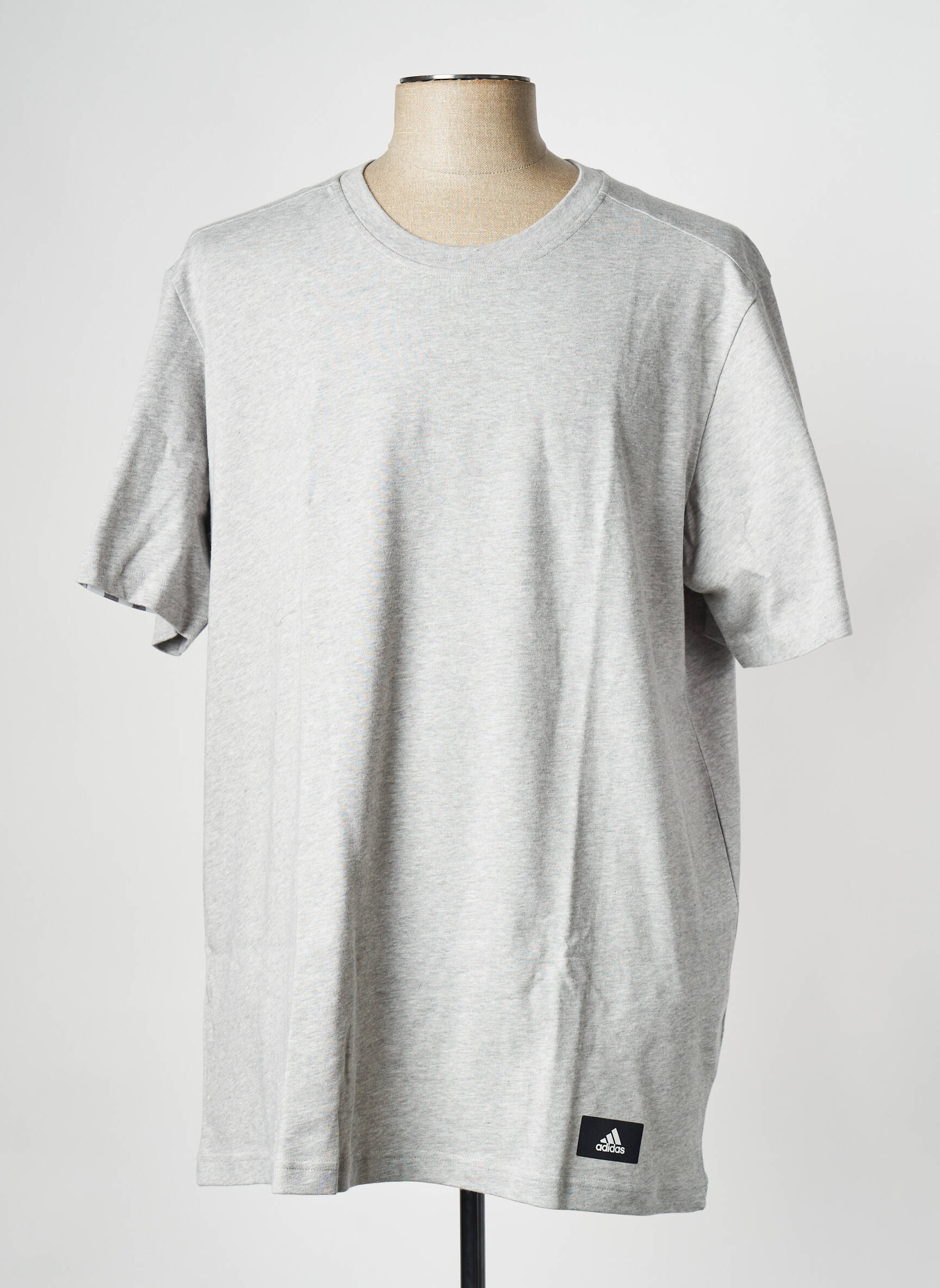 T-marškinys pilka ADIDAS vyras