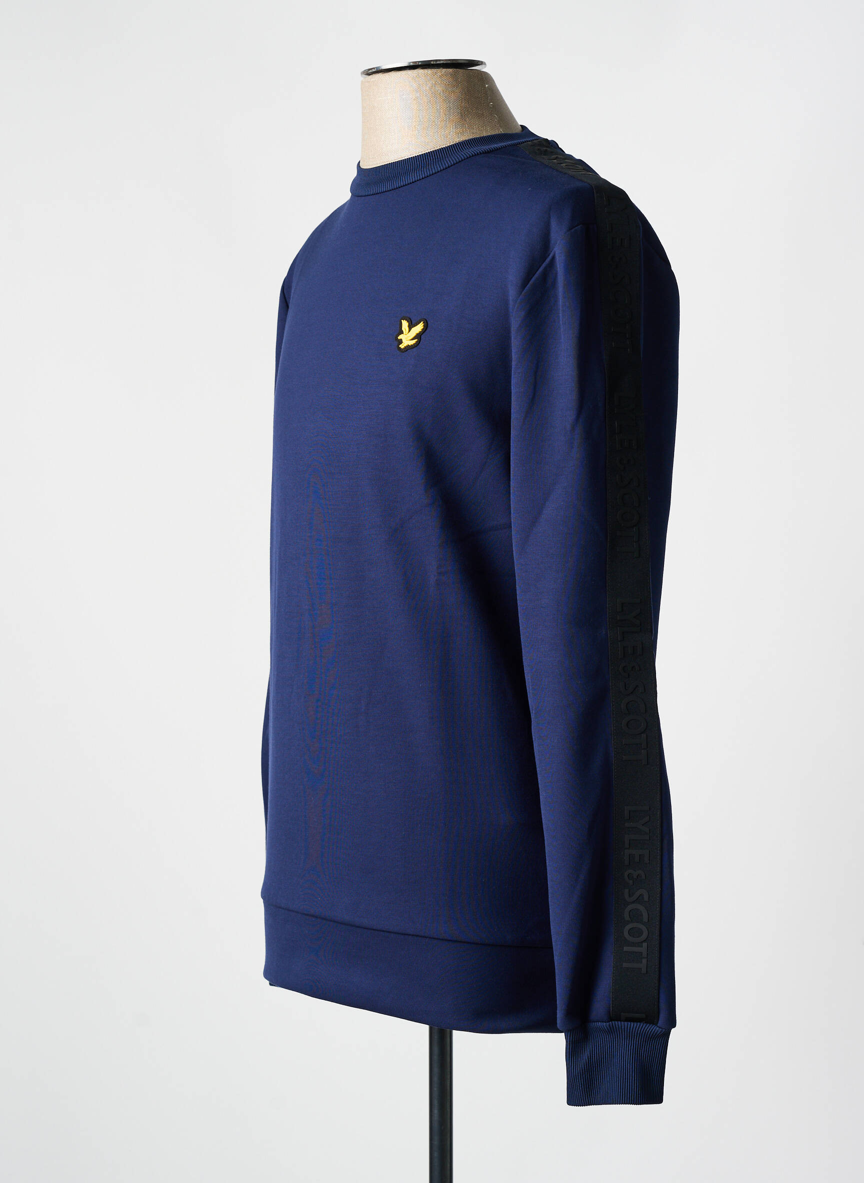 Mikroskopas apvalus kaklas mėlyna LYLE & SCOTT vyras