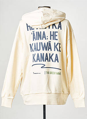 Kapišonas apvalus kaklas bežinis KNOWLEDGE COTTON APPAREL moteris