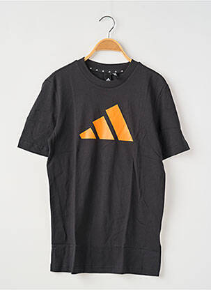 T-marškinys apvalus kaklas juodas ADIDAS vyras