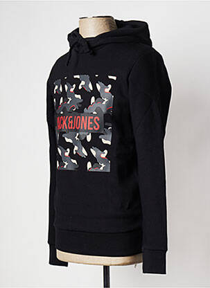 Kapišonas apvalus kaklas juodas JACK & JONES vyras