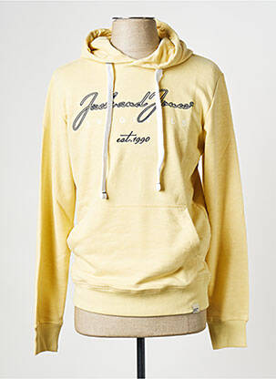 Kapišonas apvalus kaklas geltona JACK & JONES vyras