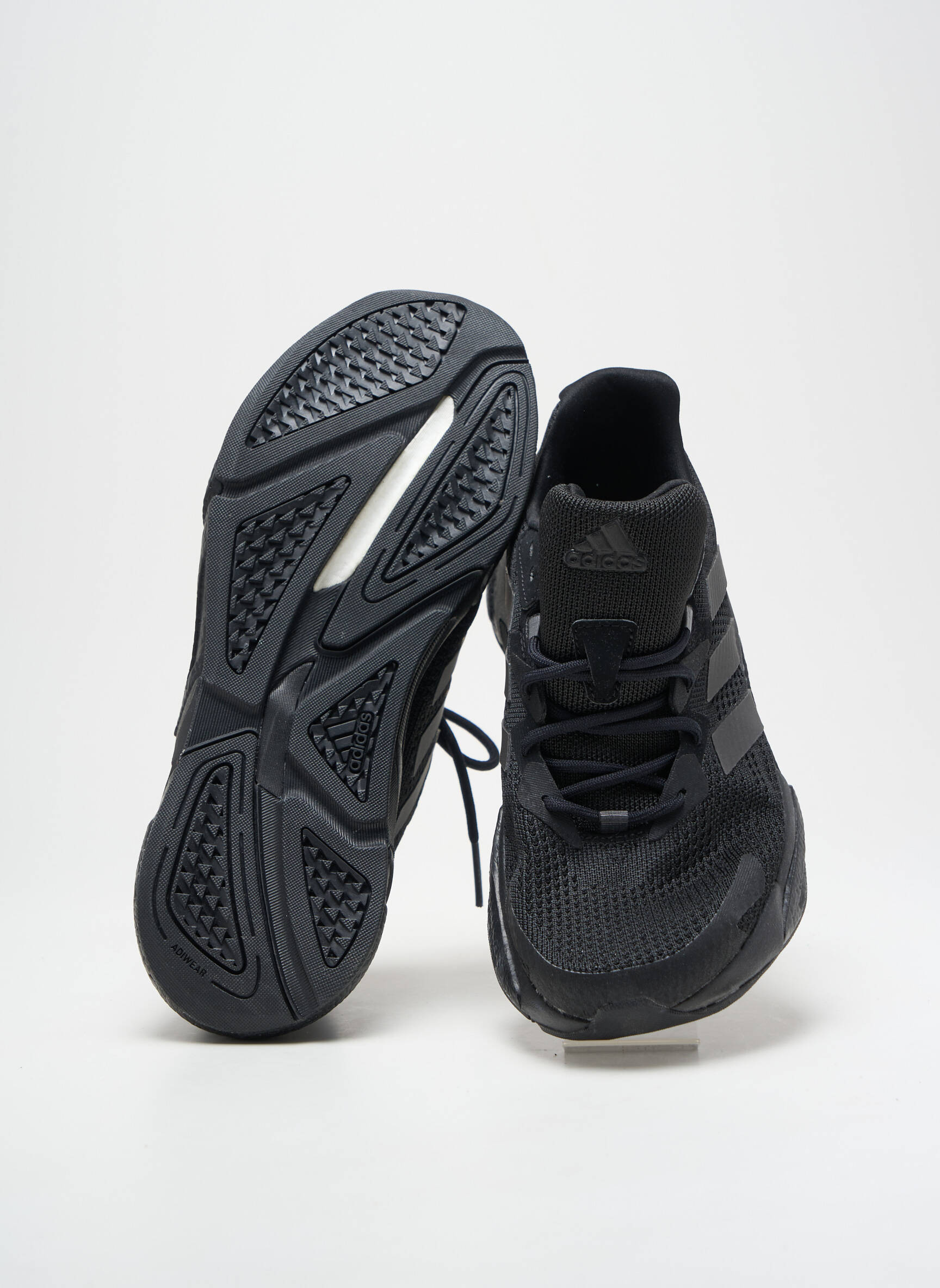 Bėgimo bateliai apvalus mygtukas plokščias kulnas iki 3 cm juodas ADIDAS moteris