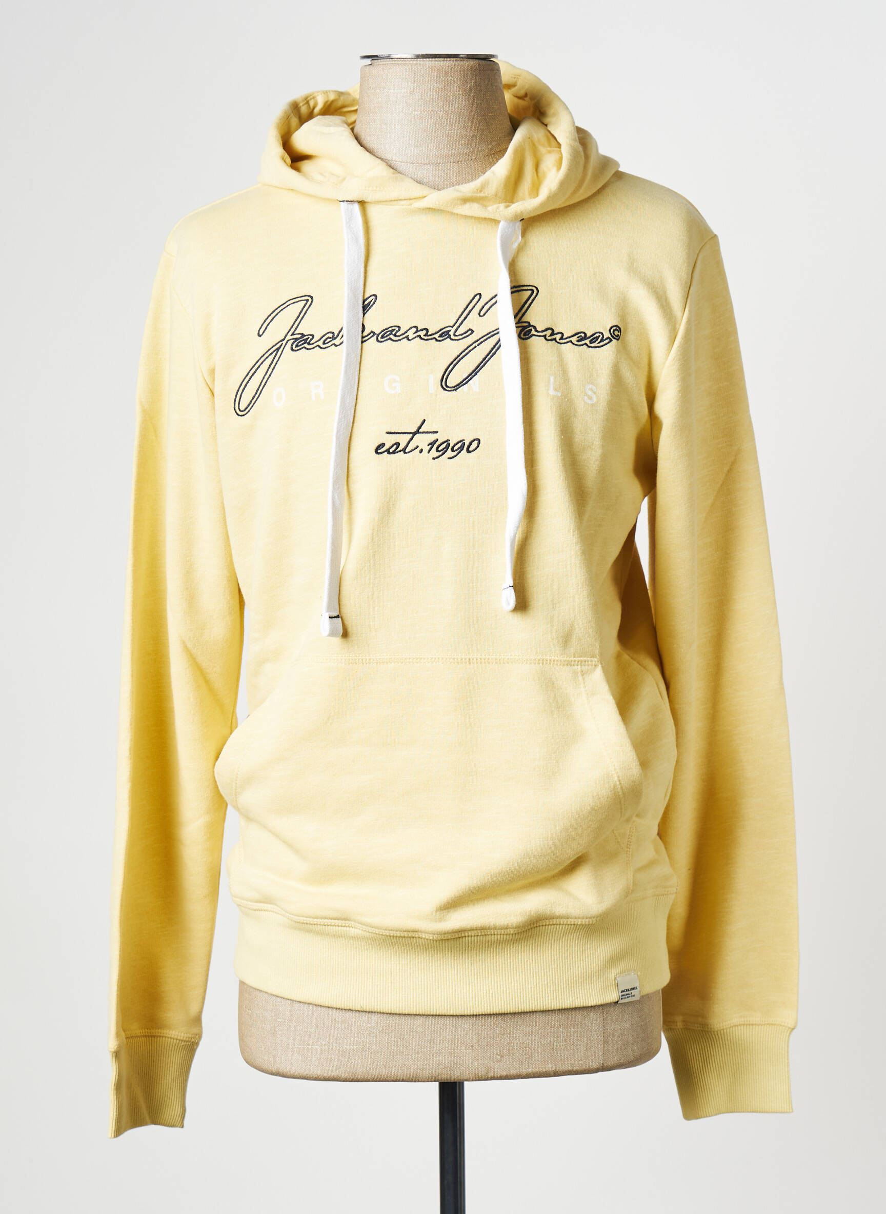 Kapišonas apvalus kaklas geltona JACK & JONES vyras