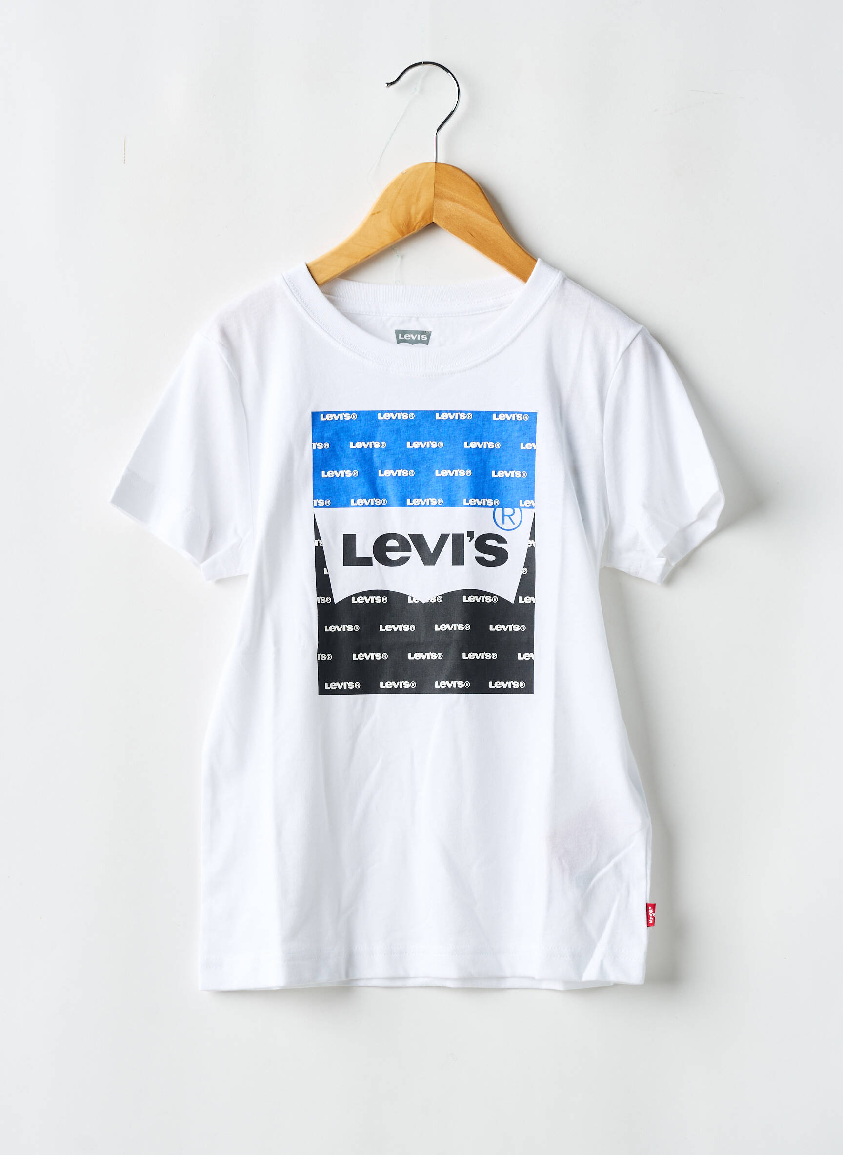 T-marškinys apvalus kaklas baltas LEVI'S berniukas
