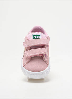 Bėgimo bateliai šnervių uždarymas apvalus mygtukas rožinė PUMA mergina