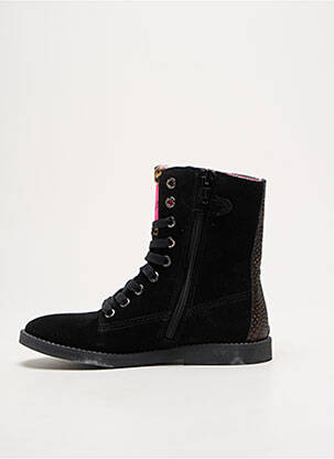 Batai/botai užtrauktukas ir raišteliai apvalus mygtukas juodas SHOESME mergina
