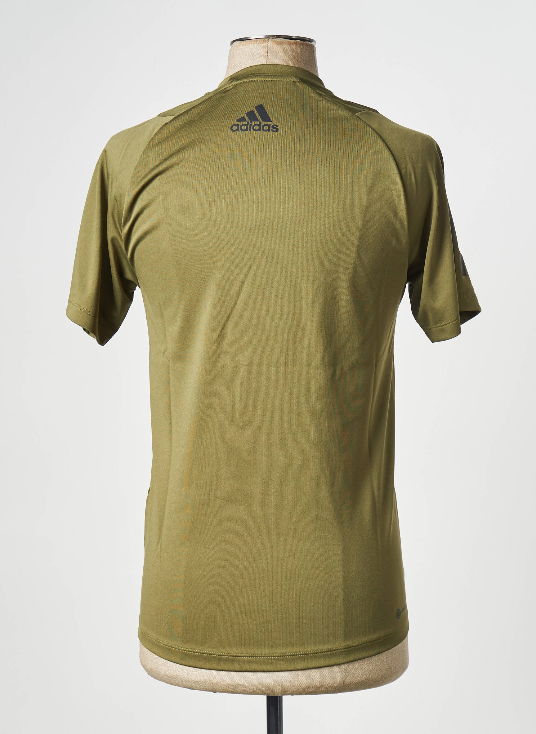 T-marškinys apvalus kaklas žalias ADIDAS vyras