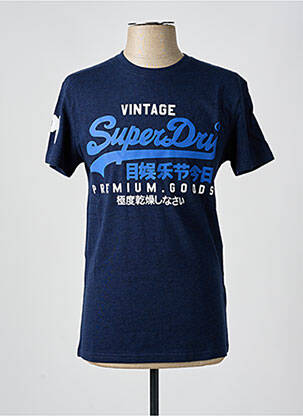 T-marškinys mėlyna SUPERDRY vyras
