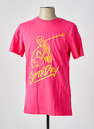 T-marškinys rožinė SUPERDRY vyras