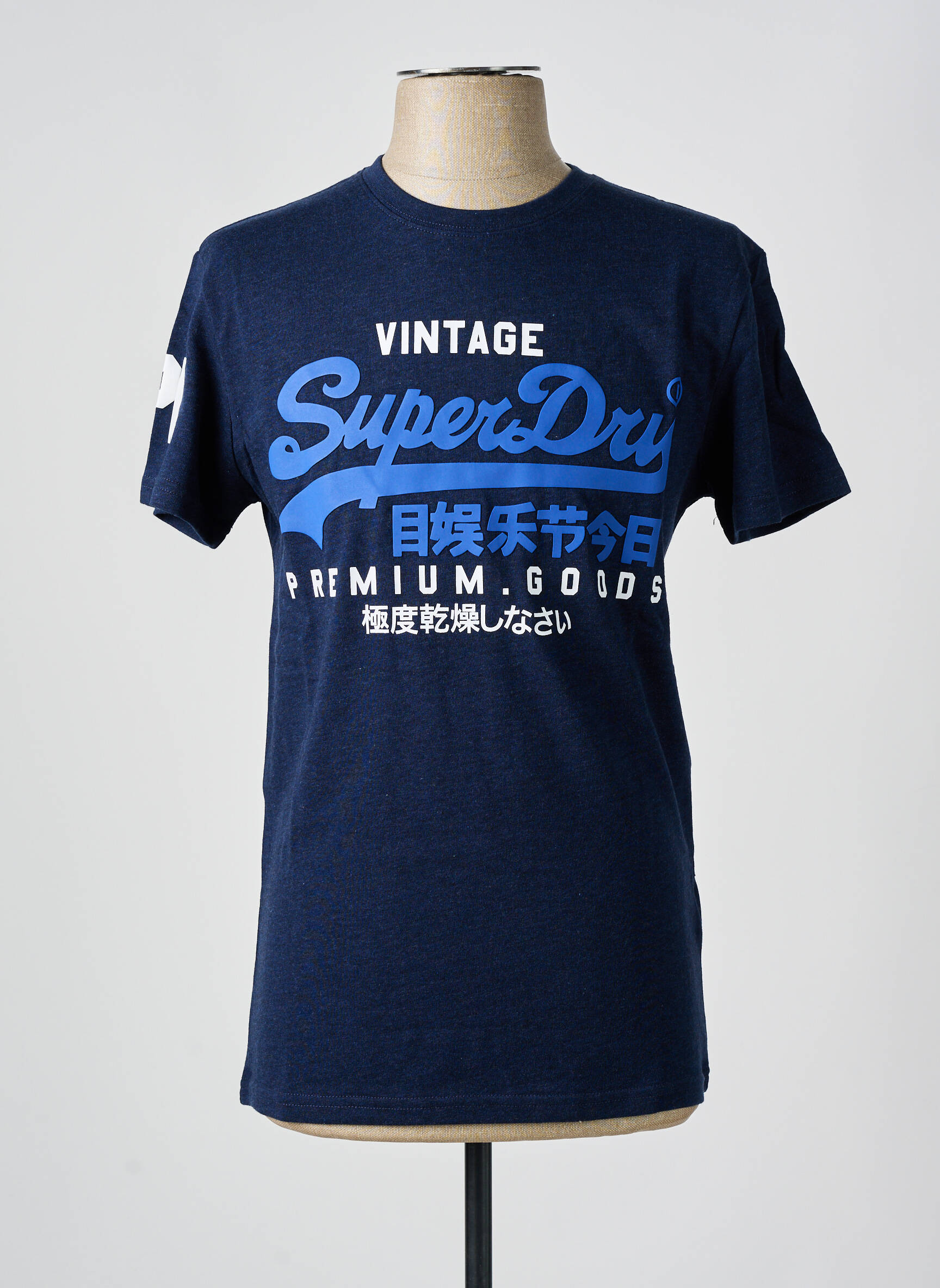 T-marškinys mėlyna SUPERDRY vyras