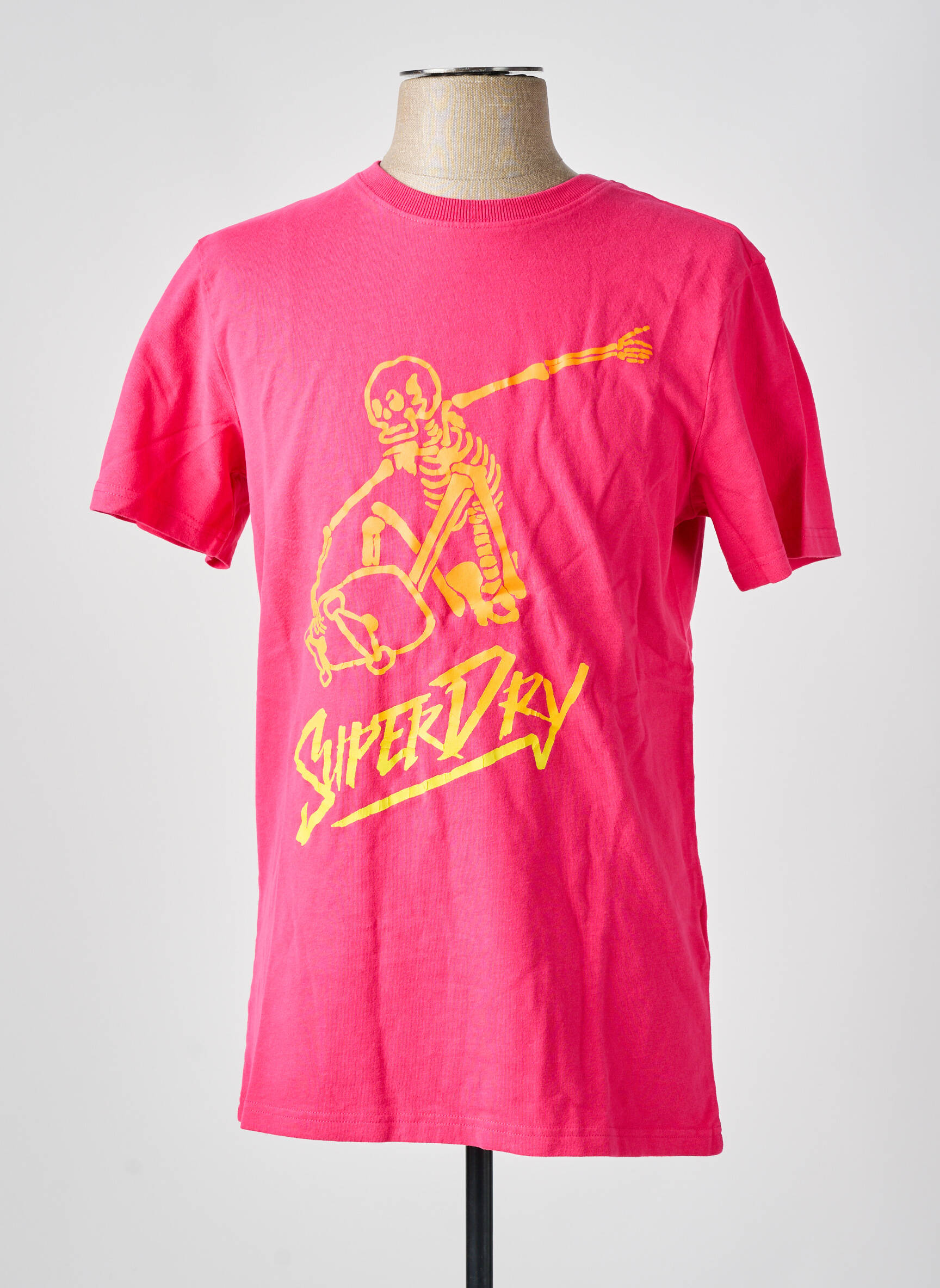T-marškinys rožinė SUPERDRY vyras