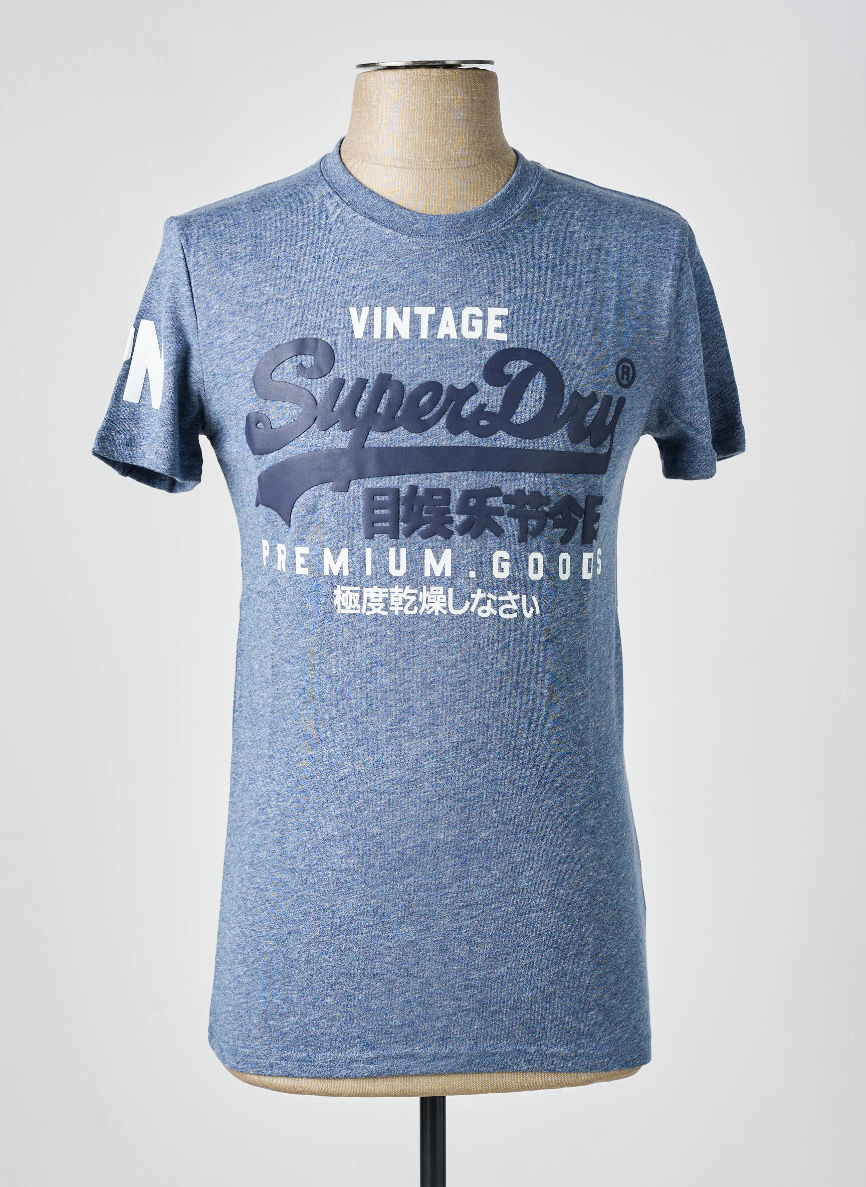 T-marškinys mėlyna SUPERDRY vyras