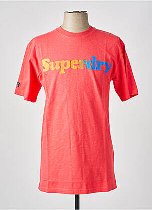T-marškinys rožinė SUPERDRY vyras