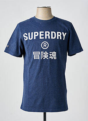 T-marškinys mėlyna SUPERDRY vyras