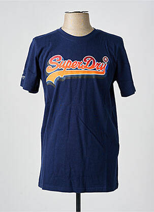 T-marškinys mėlyna SUPERDRY vyras
