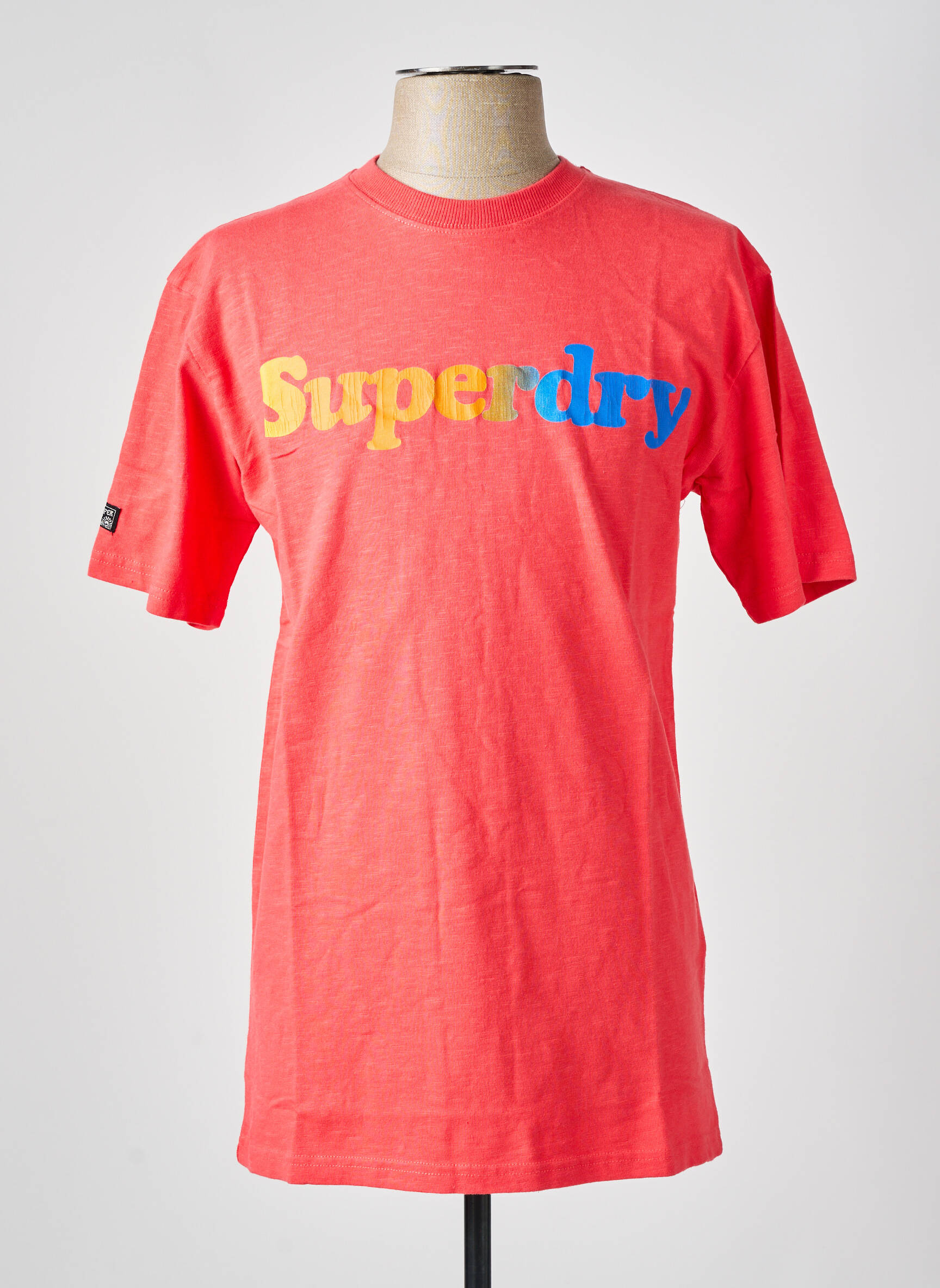 T-marškinys rožinė SUPERDRY vyras