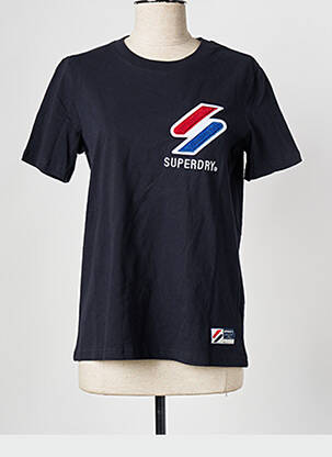 T-marškinys mėlyna SUPERDRY moteris