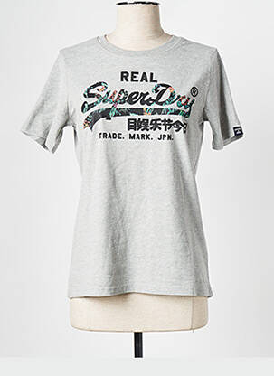 T-marškinys pilka SUPERDRY moteris