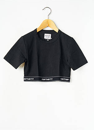 T-marškinys juodas CARHARTT moteris