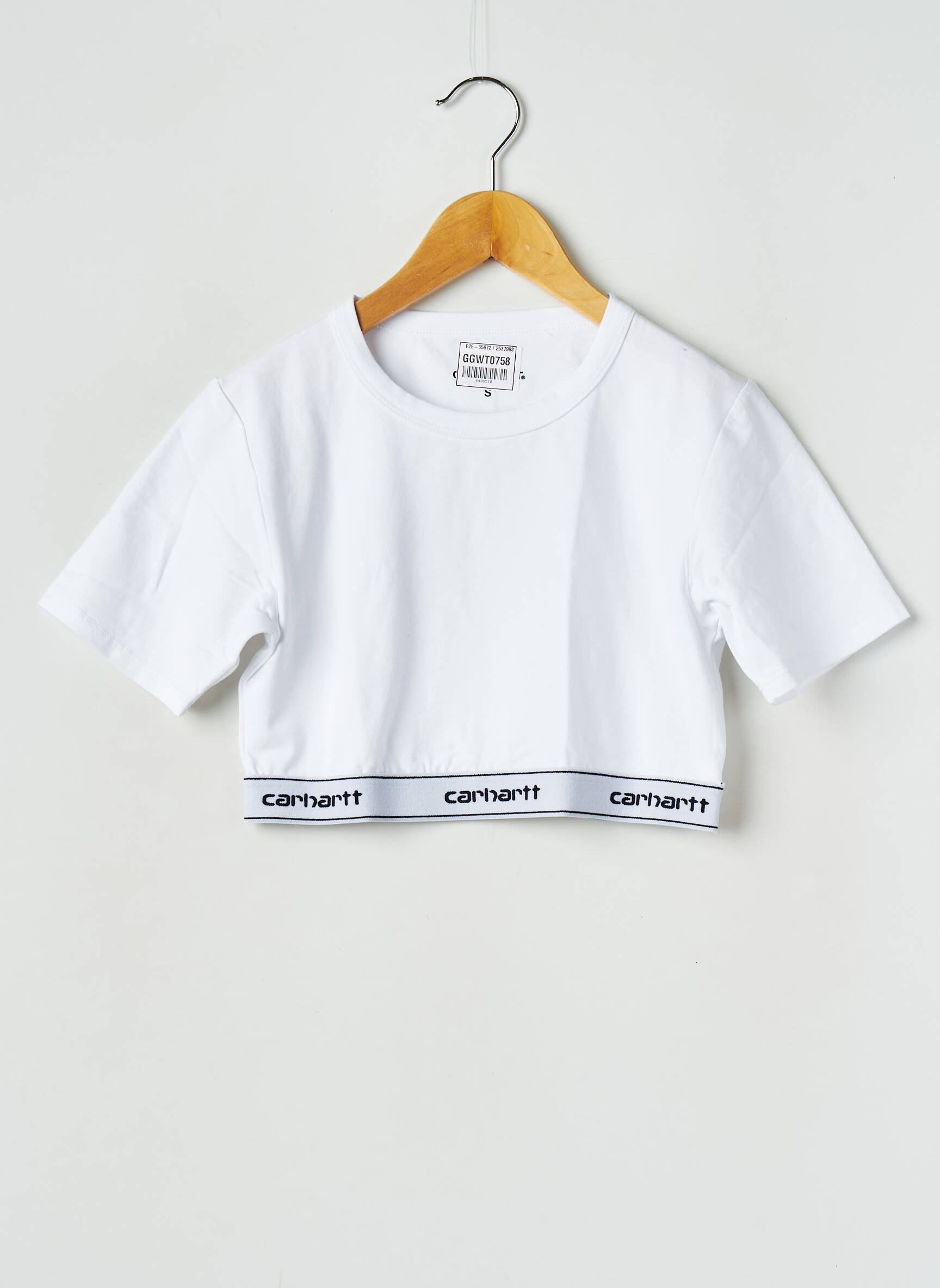 T-marškinys baltas CARHARTT moteris