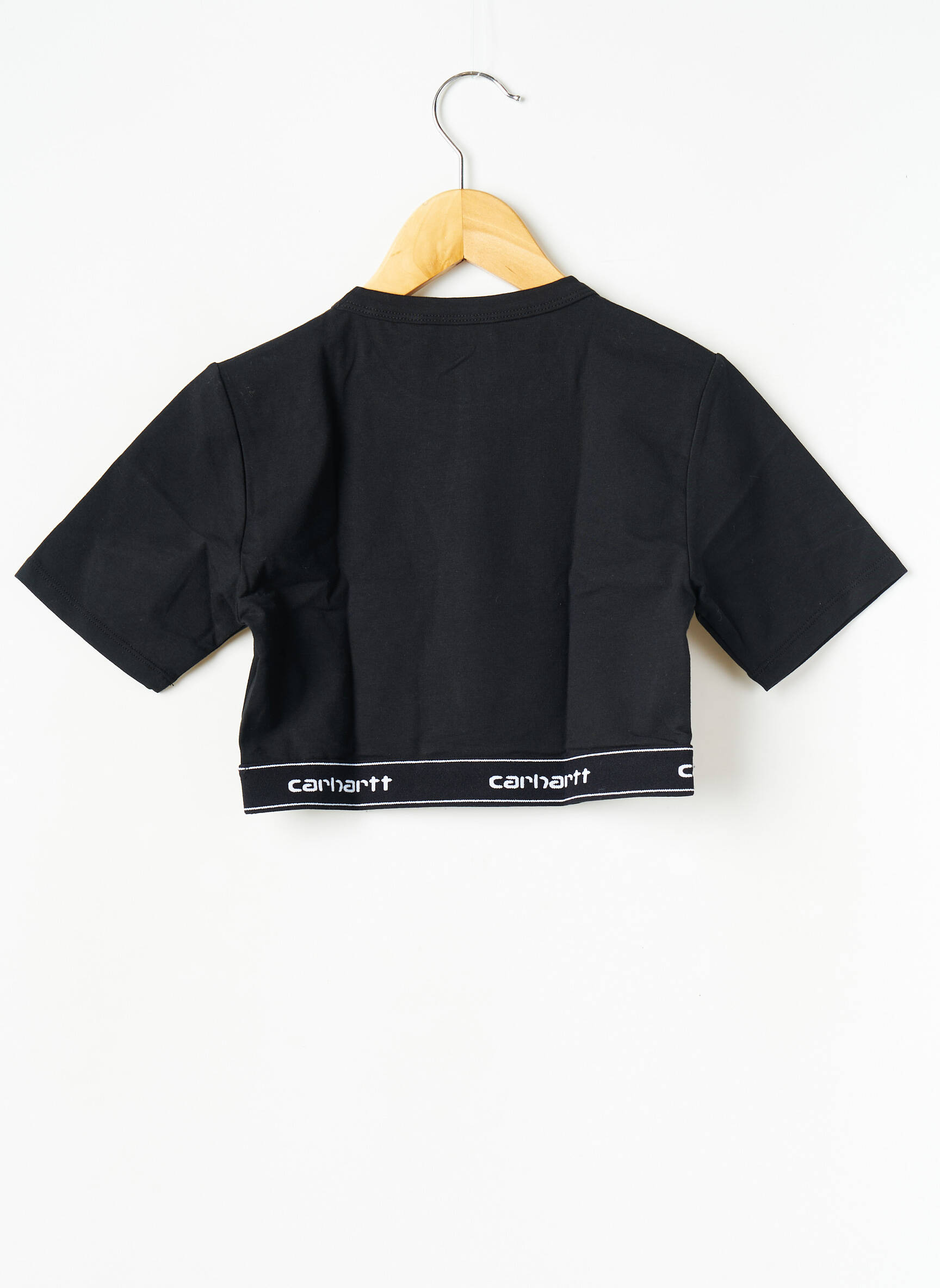 T-marškinys juodas CARHARTT moteris