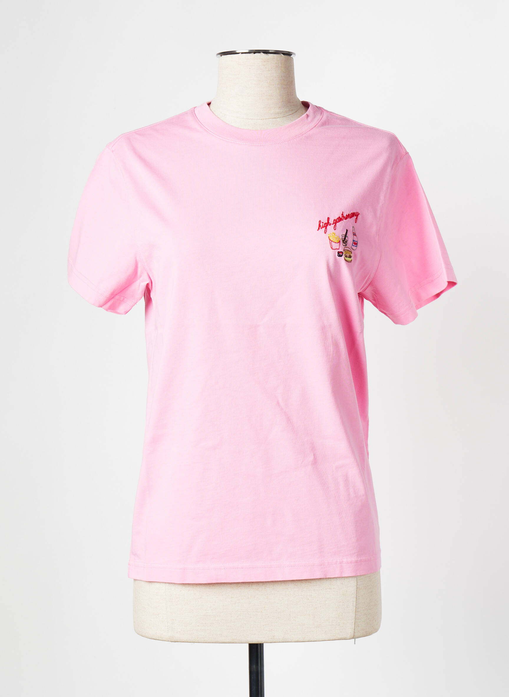 T-marškinys rožinė MAISON LABICHE moteris