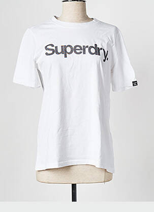 T-marškinys baltas SUPERDRY moteris