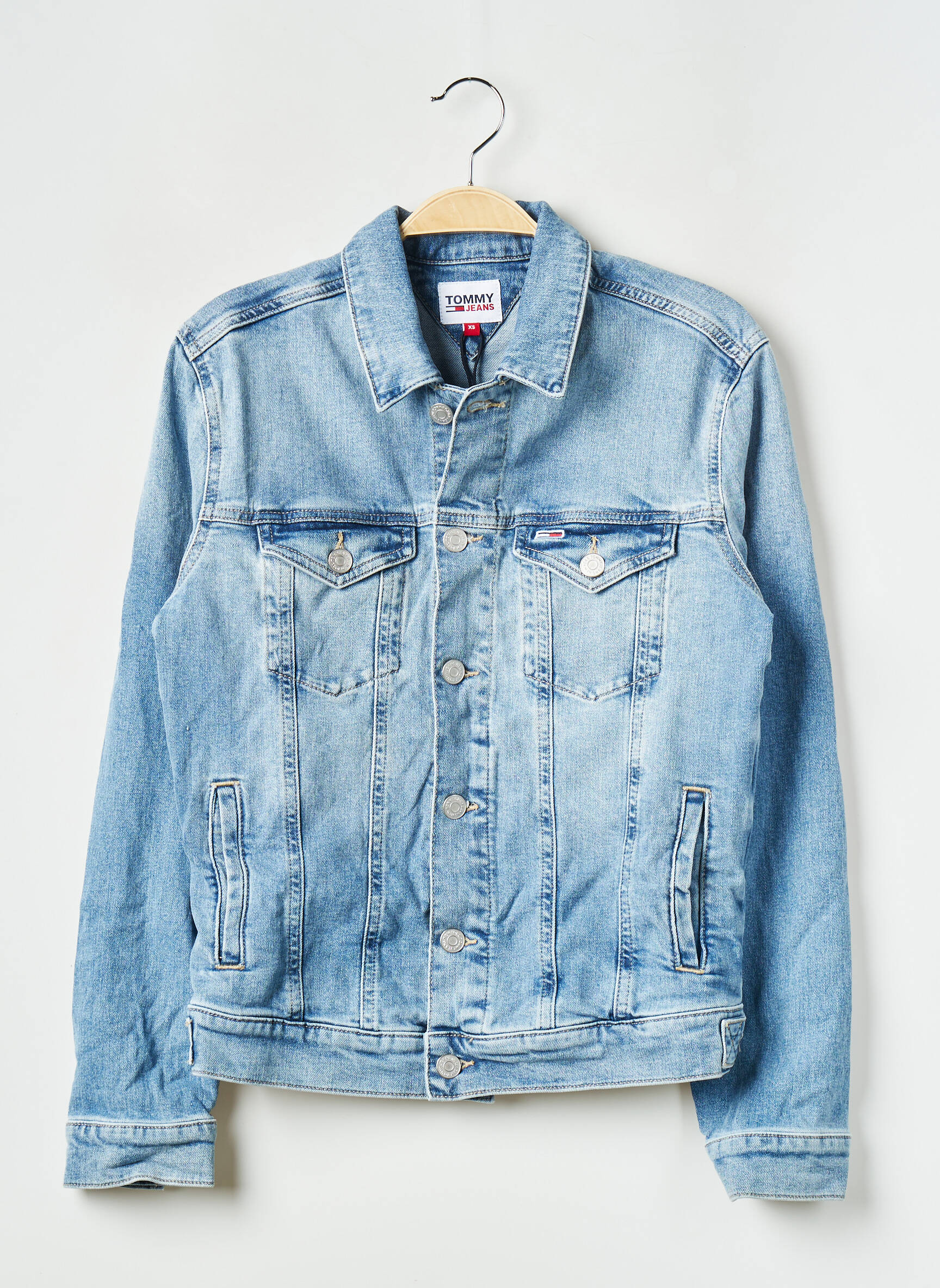 Džinsinė striukė mėlyna TOMMY HILFIGER vyras
