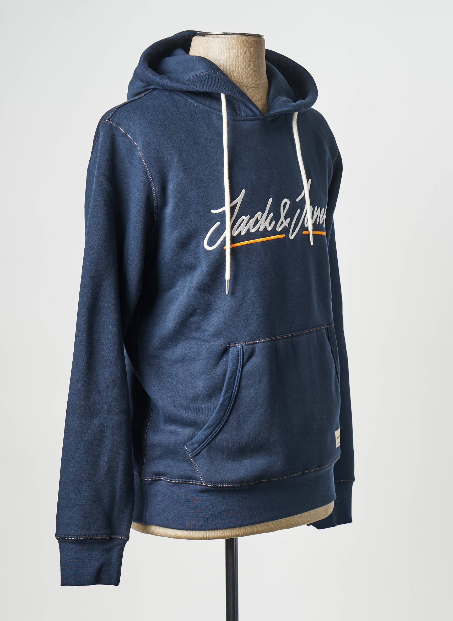 Kapišonas apvalus kaklas mėlyna JACK & JONES vyras