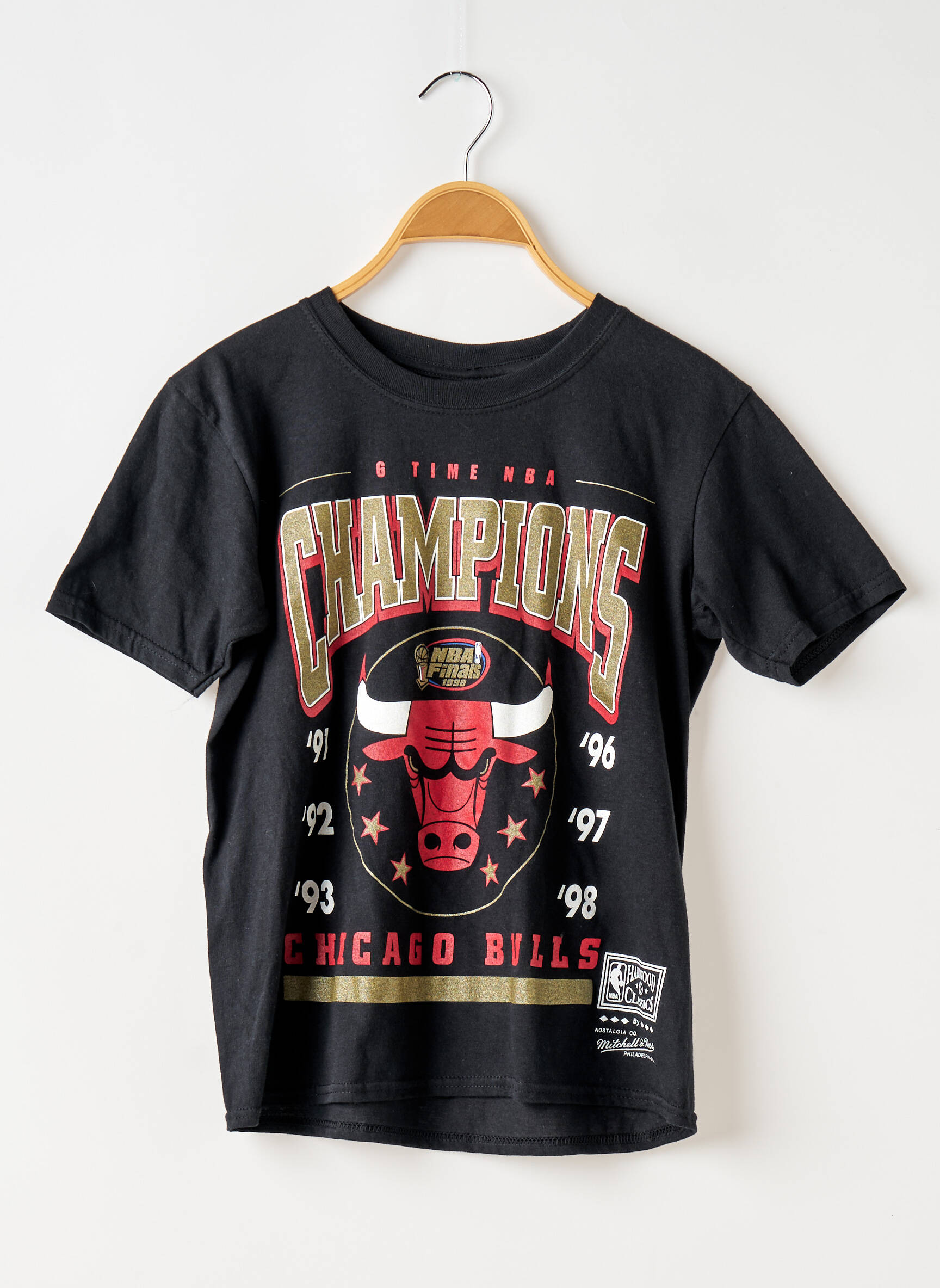 T-marškinys juodas MITCHELL & NESS vyras