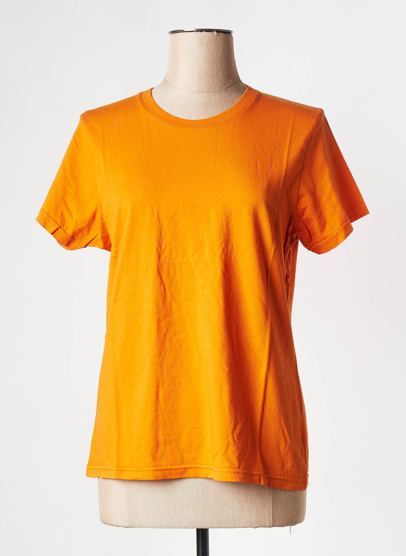 T-marškinys apvalus kaklas oranžinė COLORFUL STANDARD moteris