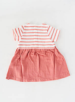 Pusilgių suknelė apvalus kaklas baltas PETIT BATEAU mergina