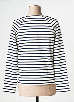 Megztinis apvalus kaklas baltas PETIT BATEAU moteris
