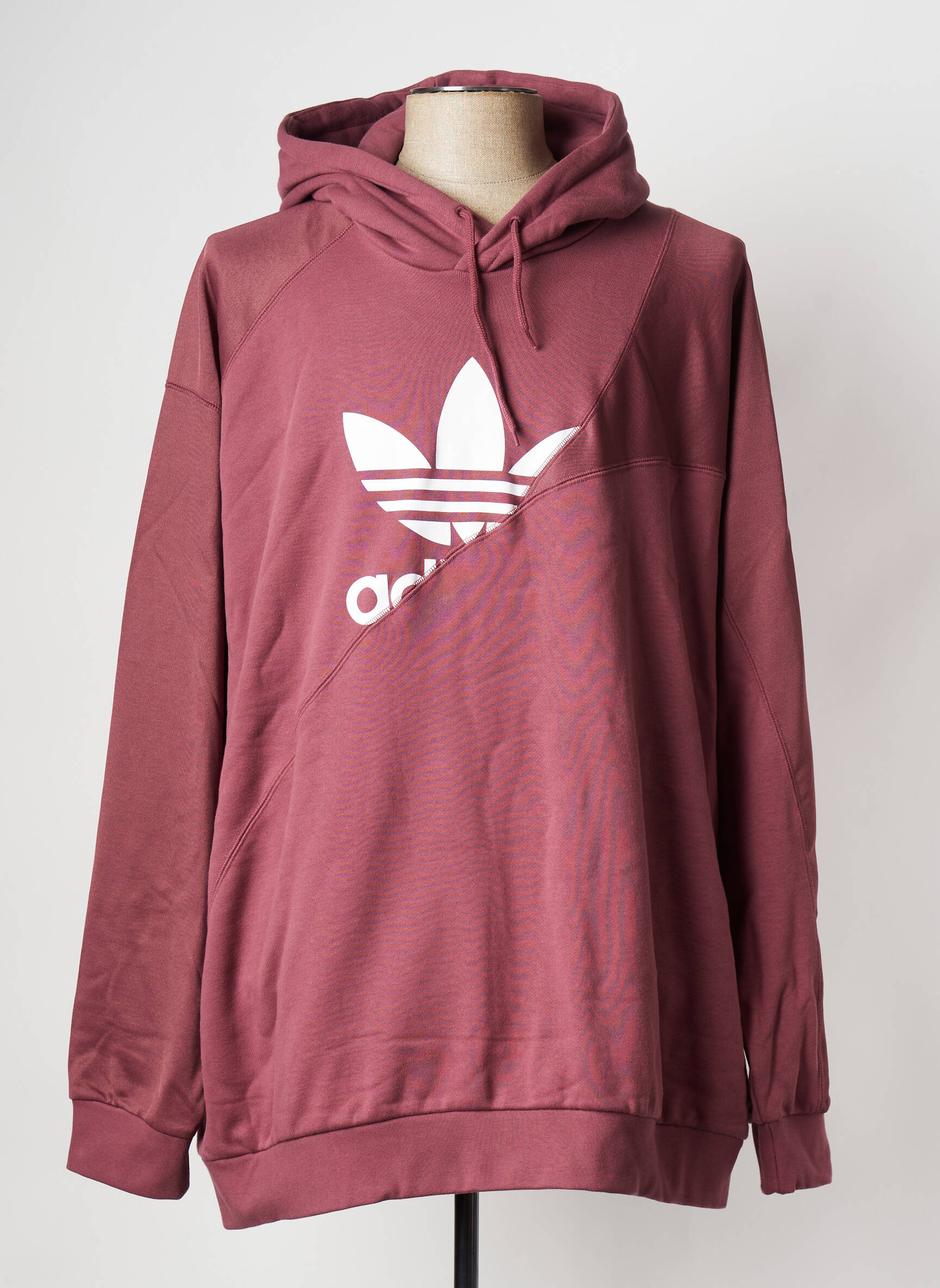 Kapišonas apvalus kaklas raudona ADIDAS vyras